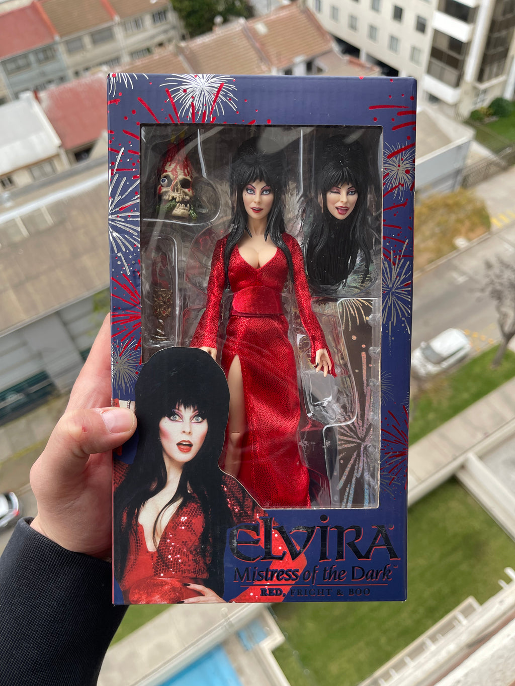 NECA Elvira “Red, Fright & Boo” – Retro Clothed 8”