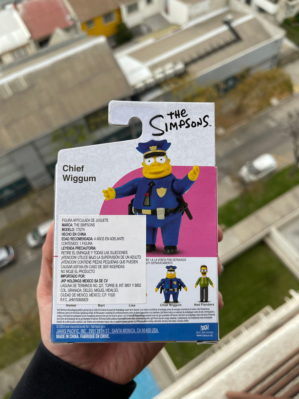 figura Chief Wiggum – Jakks Pacific (The Simpsons, versión pequeña 5 cm aprox.)