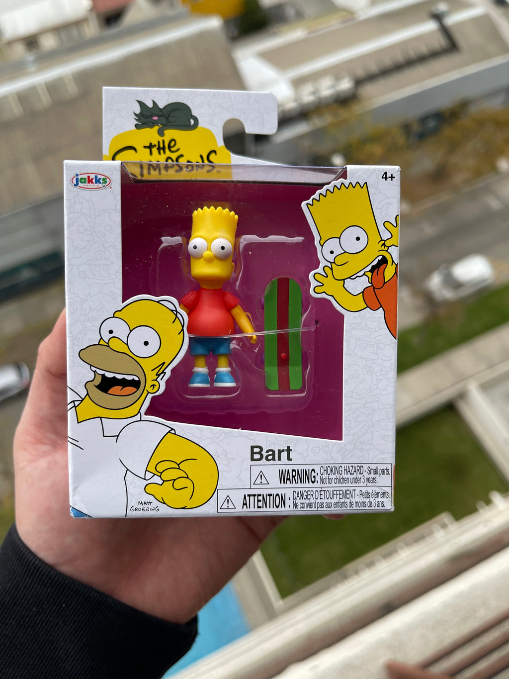 Bart Simpson – Jakks Pacific (The Simpsons, versión pequeña 5 cm aprox.)