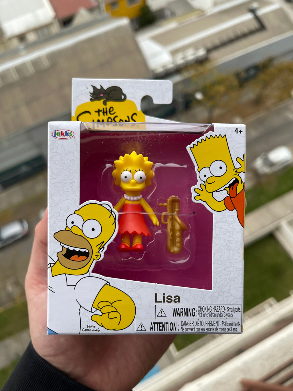 figura Lisa Simpson – Jakks Pacific (The Simpsons, versión pequeña 5 cm aprox.)