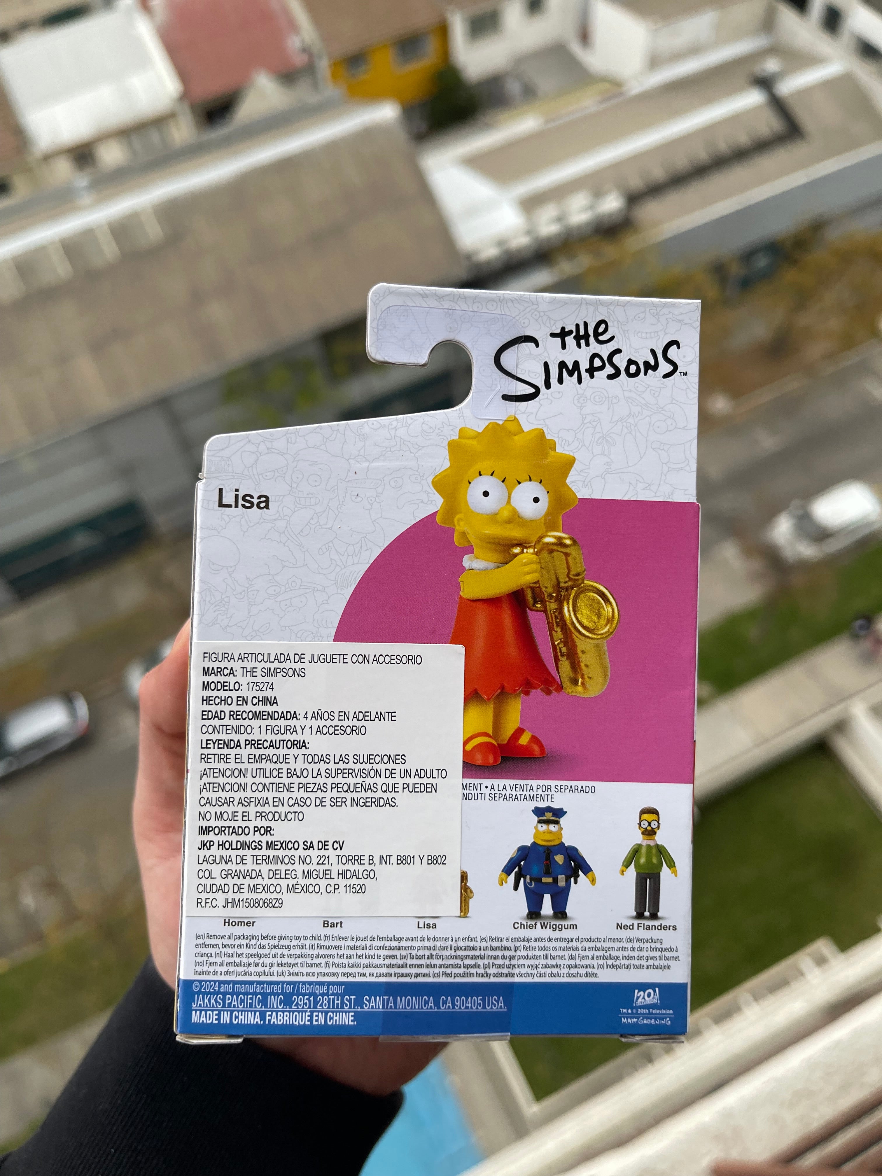 figura Lisa Simpson – Jakks Pacific (The Simpsons, versión pequeña 5 cm aprox.)