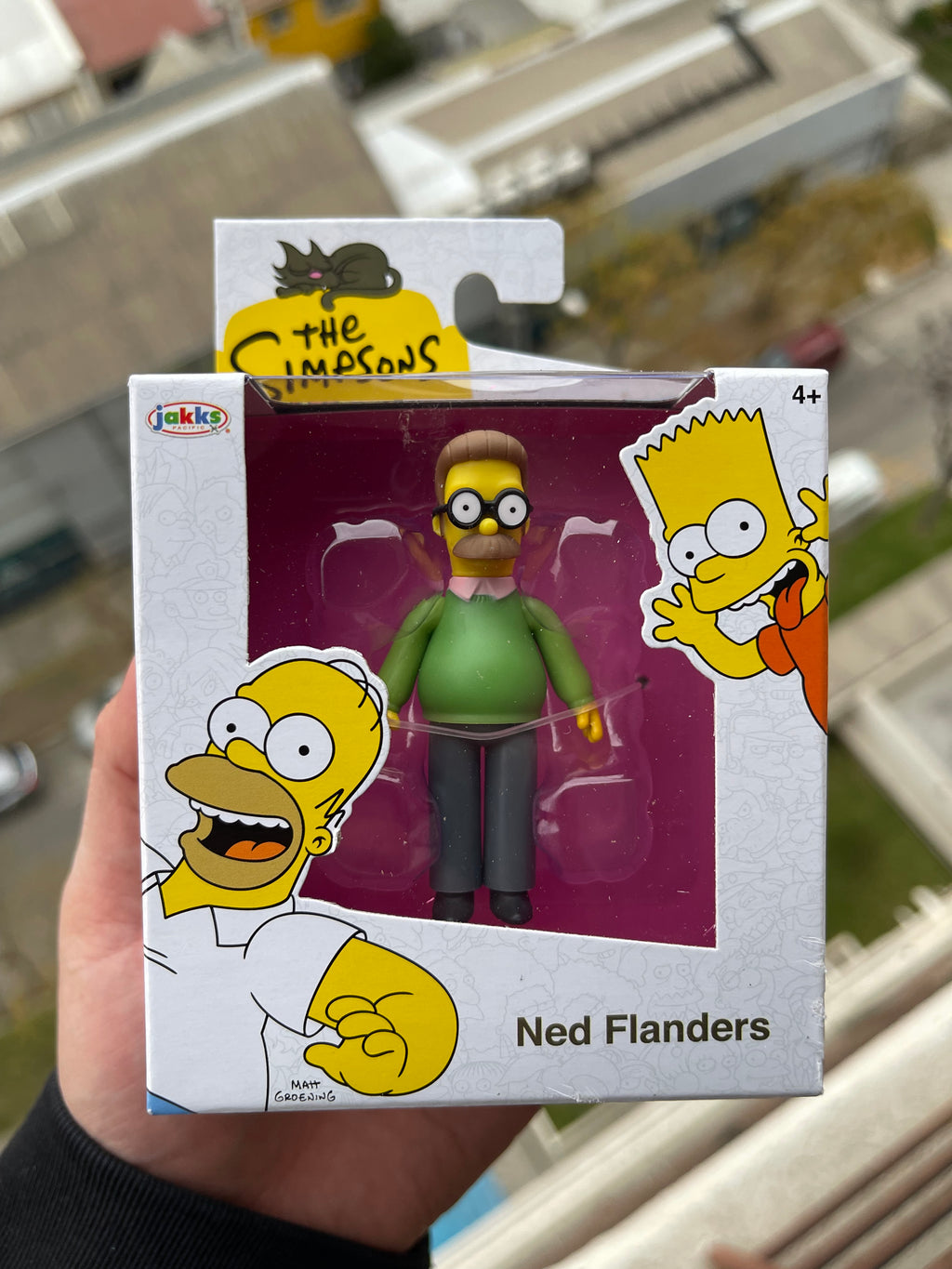 figura Ned Flanders – Jakks Pacific (The Simpsons, versión pequeña 5 cm aprox.)