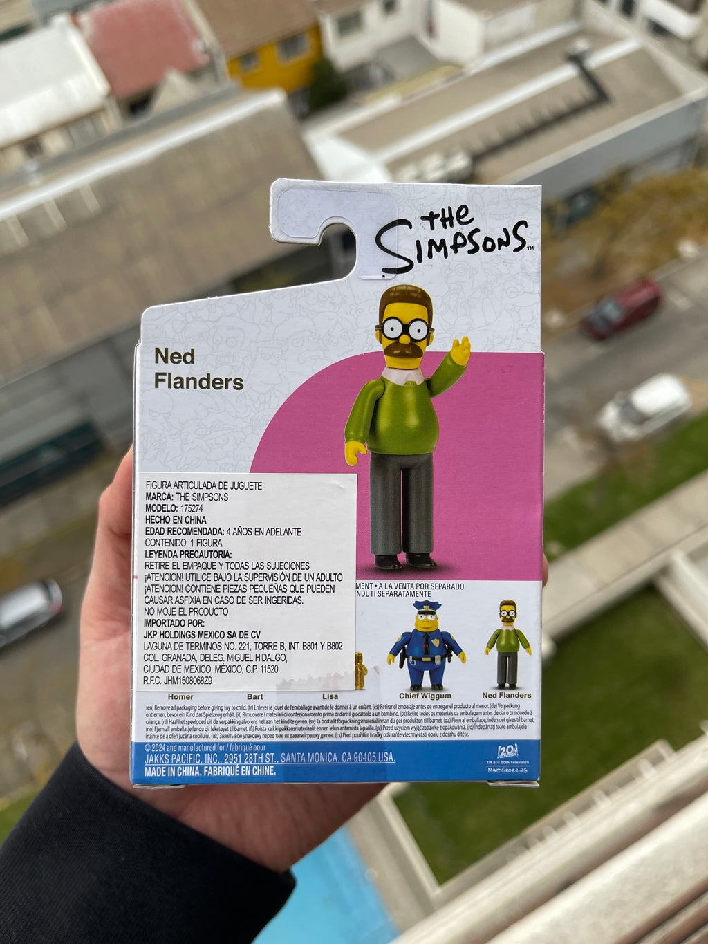 figura Ned Flanders – Jakks Pacific (The Simpsons, versión pequeña 5 cm aprox.)