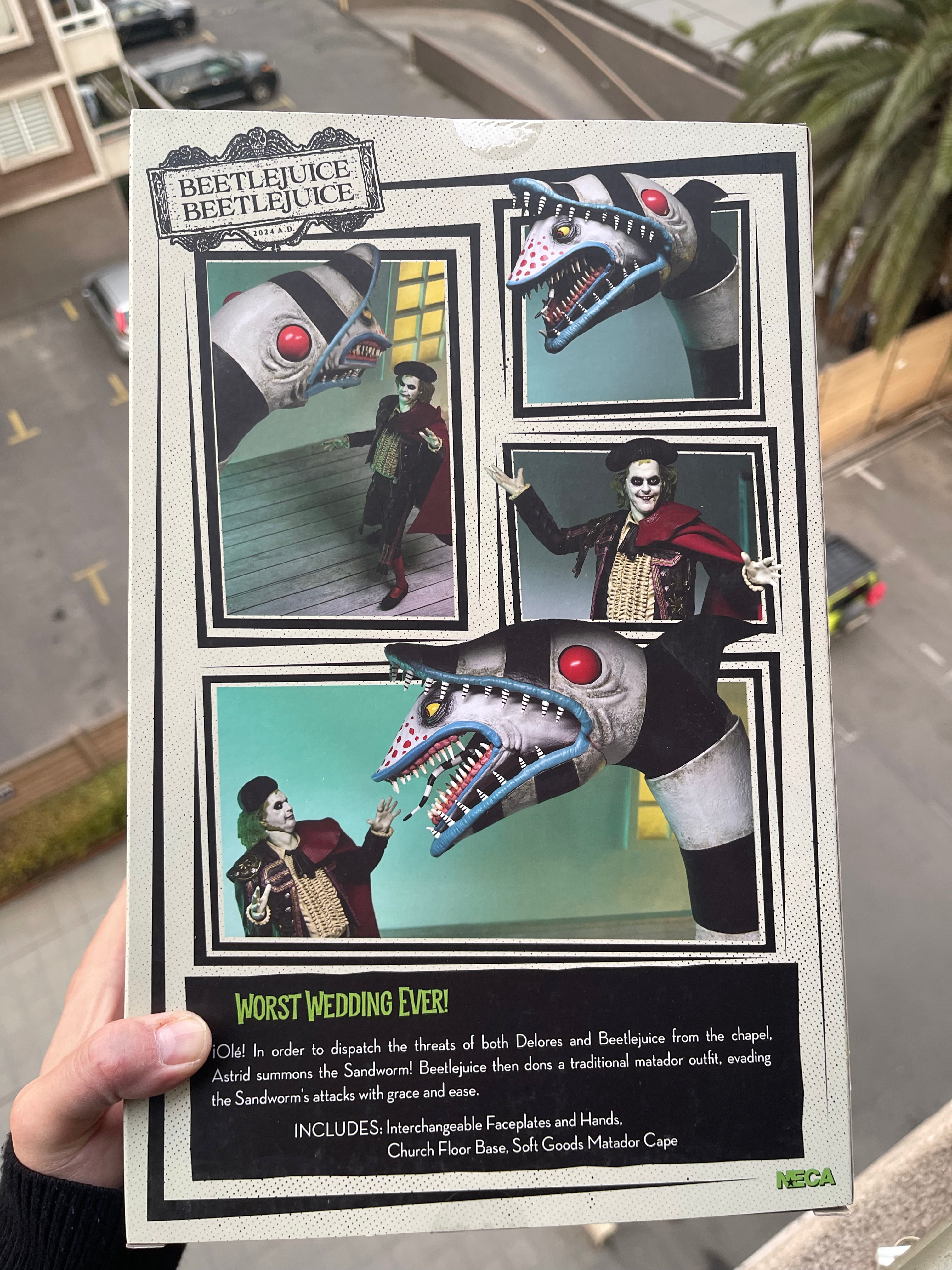 Figura Ultimate Matador Beetlejuice &amp; Sandworm de NECA (Beetlejuice Beetlejuice)