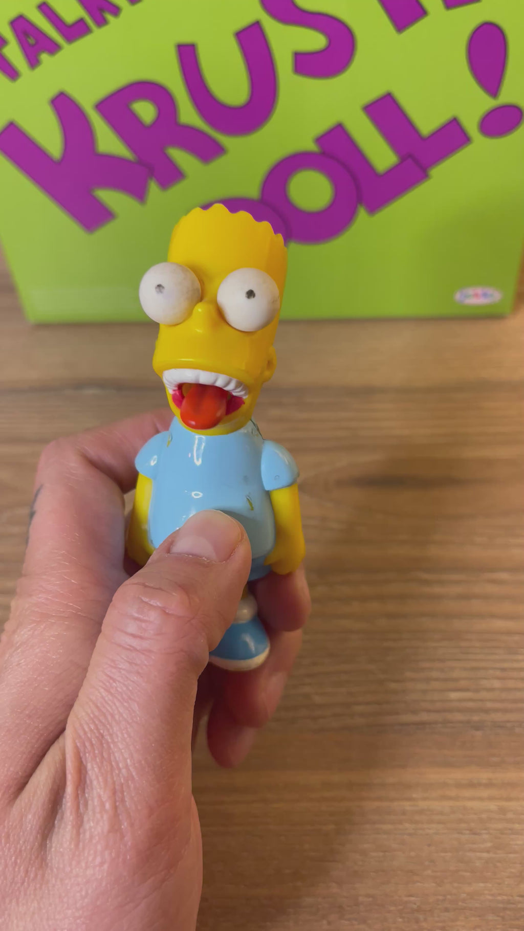 The Simpsons  Talking Krusty 16 Pulgadas JAKKS Pacific + Bart Simpsons de regalo 🎁 año 1998